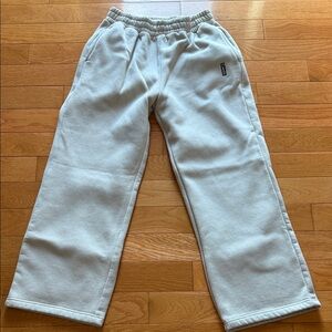 Comfort Cozy Fleece Sweatpants in Light beige